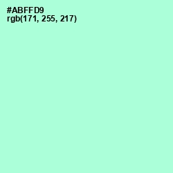 #ABFFD9 - Magic Mint Color Image