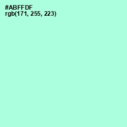 #ABFFDF - Magic Mint Color Image