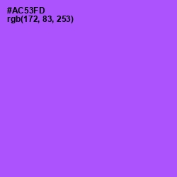 #AC53FD - Medium Purple Color Image