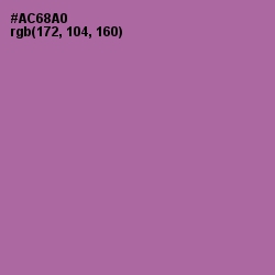 #AC68A0 - Wisteria Color Image