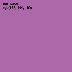 #AC68A9 - Wisteria Color Image