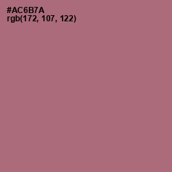 #AC6B7A - Coral Tree Color Image