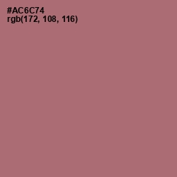 #AC6C74 - Coral Tree Color Image