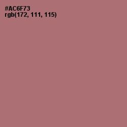 #AC6F73 - Coral Tree Color Image