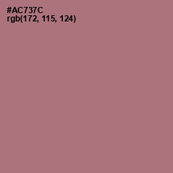 #AC737C - Coral Tree Color Image