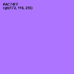 #AC74FF - Lavender Color Image