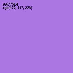 #AC75E4 - Lavender Color Image