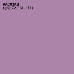 #AC83AB - Amethyst Smoke Color Image