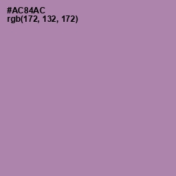 #AC84AC - Amethyst Smoke Color Image