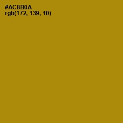 #AC8B0A - Hot Toddy Color Image