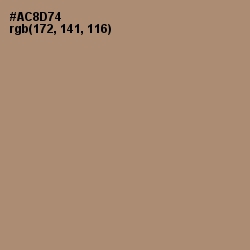 #AC8D74 - Pharlap Color Image