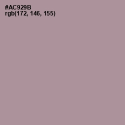 #AC929B - Dusty Gray Color Image