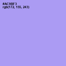 #AC9BF3 - Dull Lavender Color Image