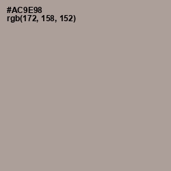 #AC9E98 - Dusty Gray Color Image