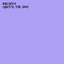 #AC9FF4 - Dull Lavender Color Image