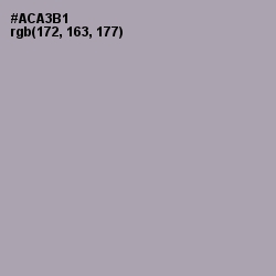 #ACA3B1 - Spun Pearl Color Image