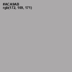 #ACA9AB - Silver Chalice Color Image