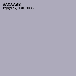 #ACAABB - Spun Pearl Color Image