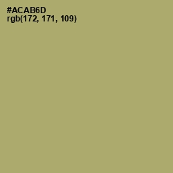 #ACAB6D - Green Smoke Color Image