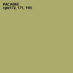 #ACAB6E - Green Smoke Color Image