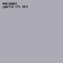 #ACABB5 - Spun Pearl Color Image