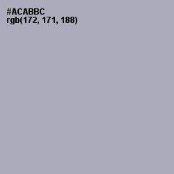 #ACABBC - Spun Pearl Color Image