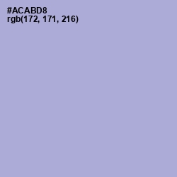 #ACABD8 - Wistful Color Image