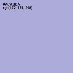 #ACABDA - Cold Purple Color Image