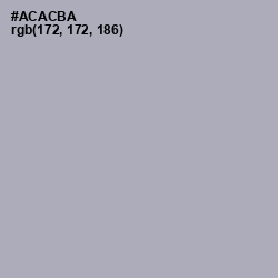 #ACACBA - Spun Pearl Color Image