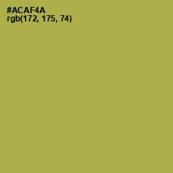 #ACAF4A - Olive Green Color Image