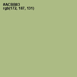 #ACBB83 - Swamp Green Color Image