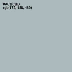 #ACBCBD - Tower Gray Color Image