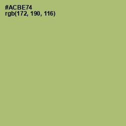 #ACBE74 - Green Smoke Color Image
