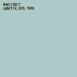 #ACCBC7 - Opal Color Image