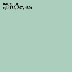 #ACCFBD - Spring Rain Color Image