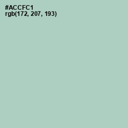 #ACCFC1 - Opal Color Image