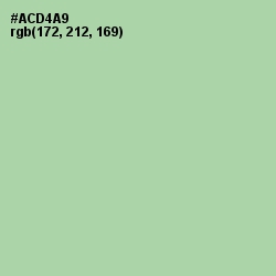 #ACD4A9 - Moss Green Color Image