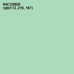 #ACDBBB - Gum Leaf Color Image