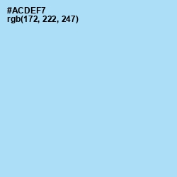 #ACDEF7 - Regent St Blue Color Image