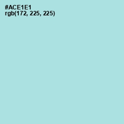 #ACE1E1 - Blizzard Blue Color Image