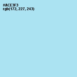 #ACE3F3 - Blizzard Blue Color Image