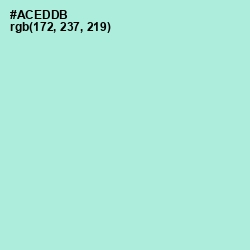 #ACEDDB - Water Leaf Color Image