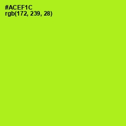 #ACEF1C - Inch Worm Color Image