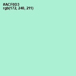 #ACF0D3 - Magic Mint Color Image