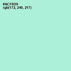 #ACF0D9 - Magic Mint Color Image