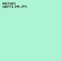 #ACF4D3 - Magic Mint Color Image