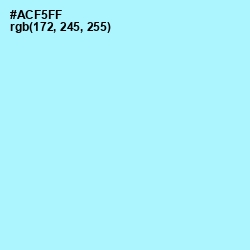 #ACF5FF - Charlotte Color Image