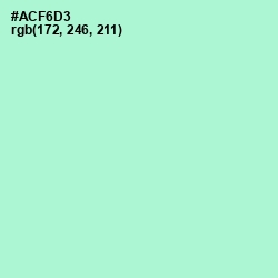 #ACF6D3 - Magic Mint Color Image