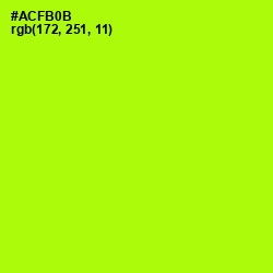 #ACFB0B - Lime Color Image