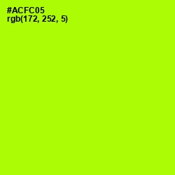 #ACFC05 - Lime Color Image